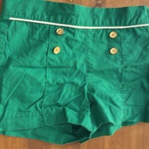 Janie and Jack Green nautical girls Shorts